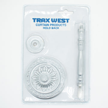 Rosette Brass Metal Curtain Hold Back/Tie Back