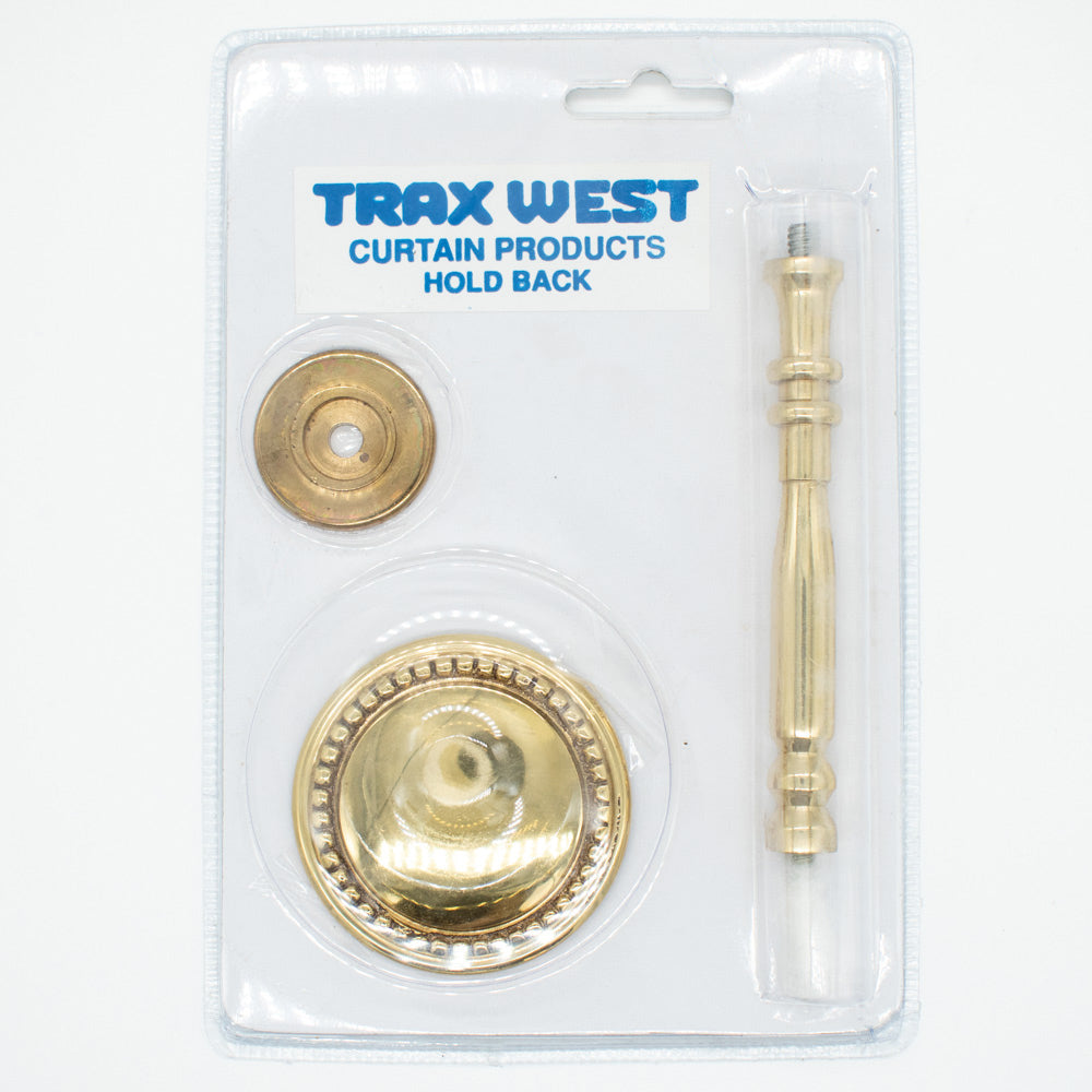 Rosette Brass Metal Curtain Hold Back/Tie Back
