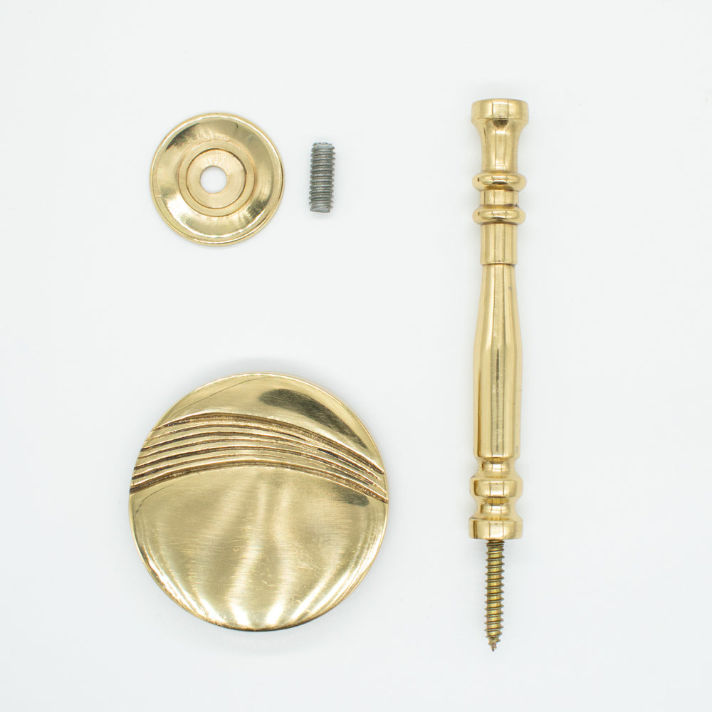 Rosette Brass Metal Curtain Hold Back/Tie Back