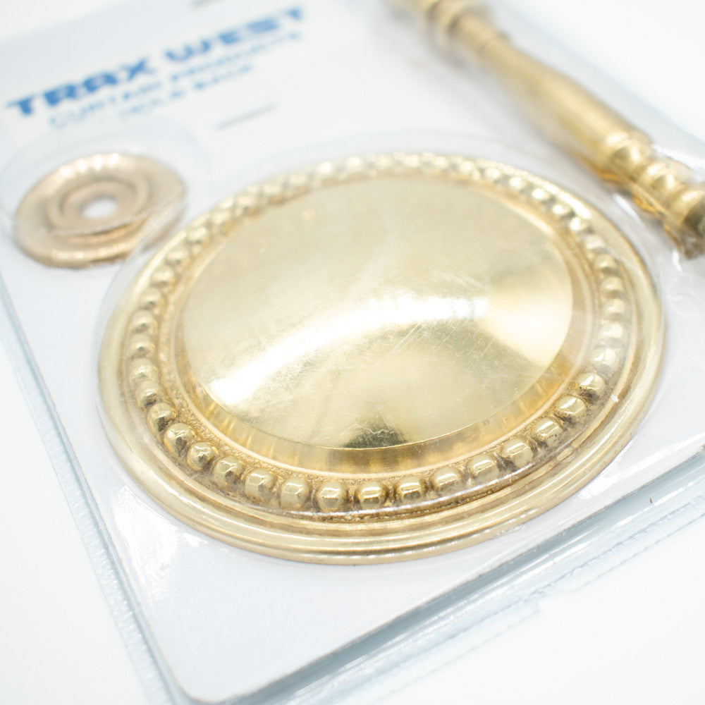 Rosette Brass Metal Curtain Hold Back/Tie Back