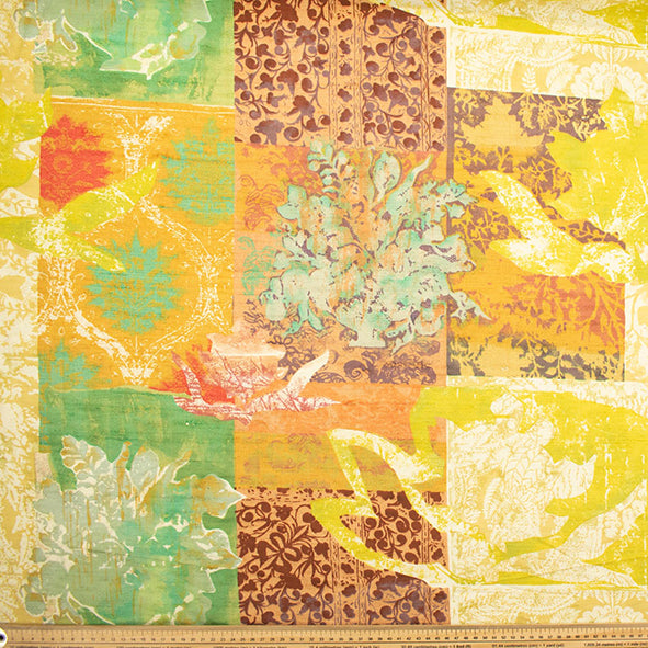 Dupion Raw Silk Curtaining Prints