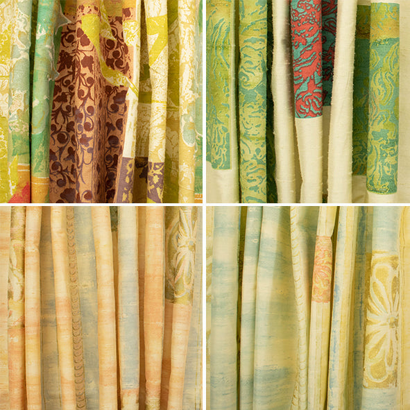 Dupion Raw Silk Curtaining Prints