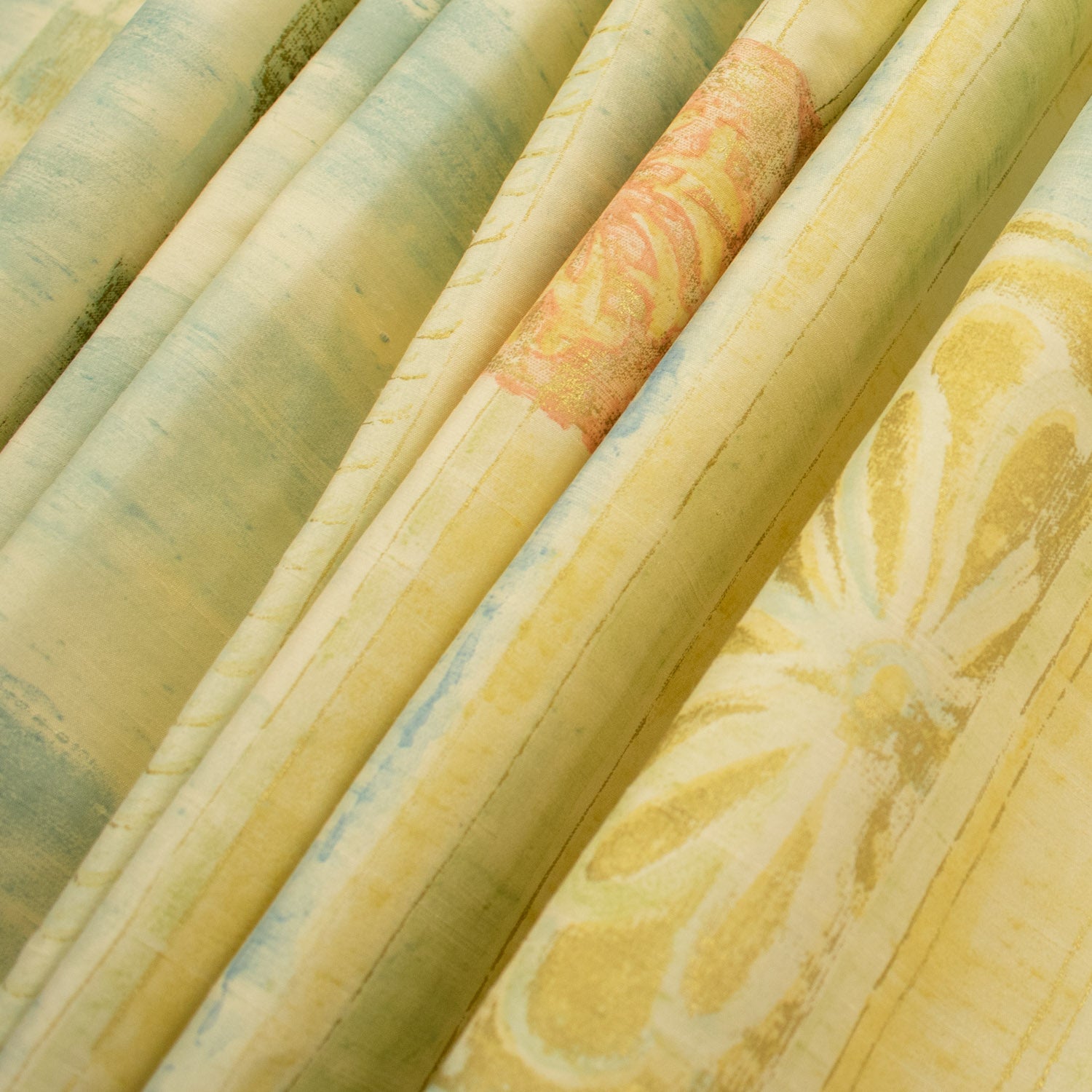 Dupion Raw Silk Curtaining Prints