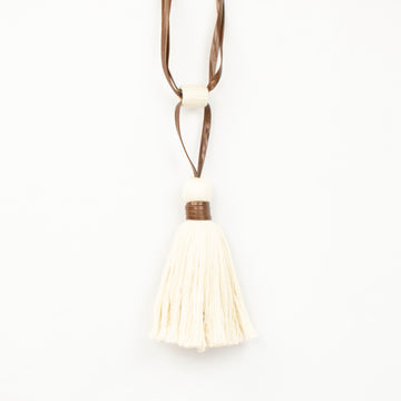 Leather & Cotton Curtain Tassel Tie Back - Design 80