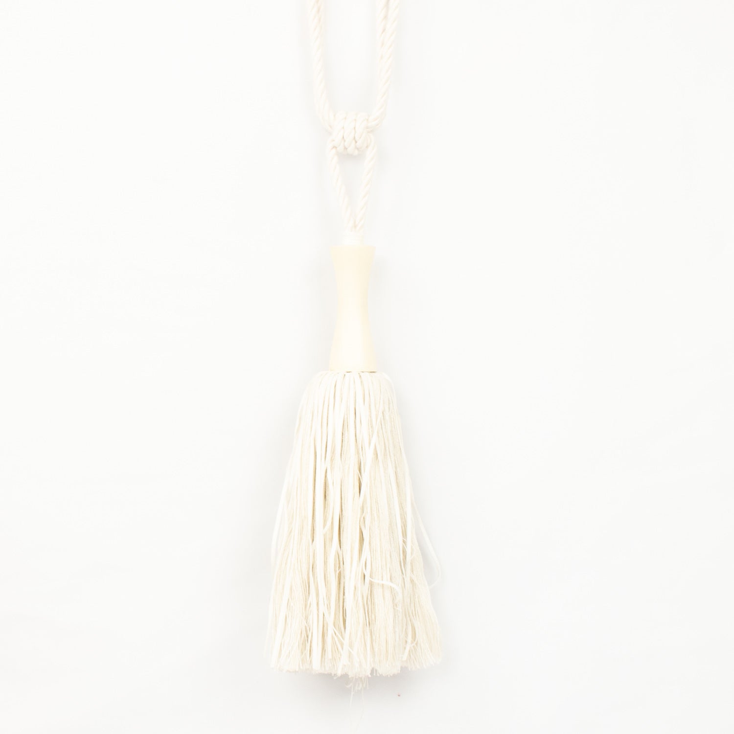 Cotton and Wood Curtain Tassel Tie Back - Design 81