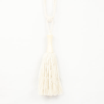 Cotton and Wood Curtain Tassel Tie Back - Design 81