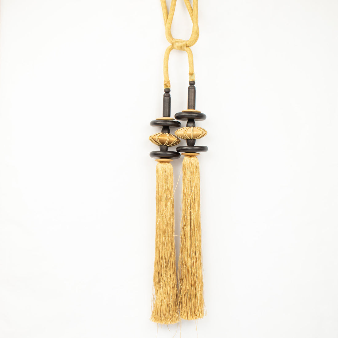 Extra Long Wood Curtain Tassel Tie Back - Design 88