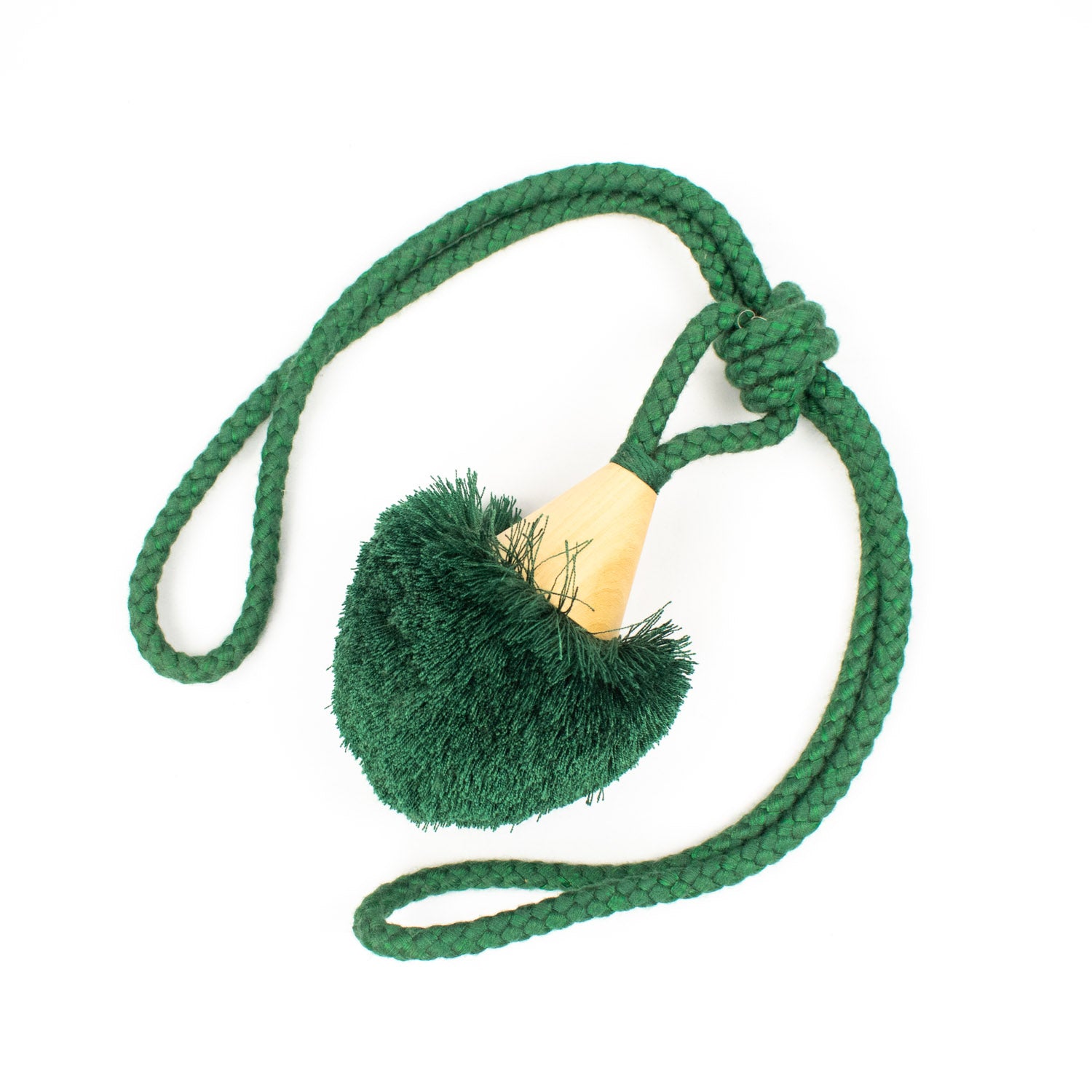 Cotton and Wood Curtain Tassel Tie Back - Design 92