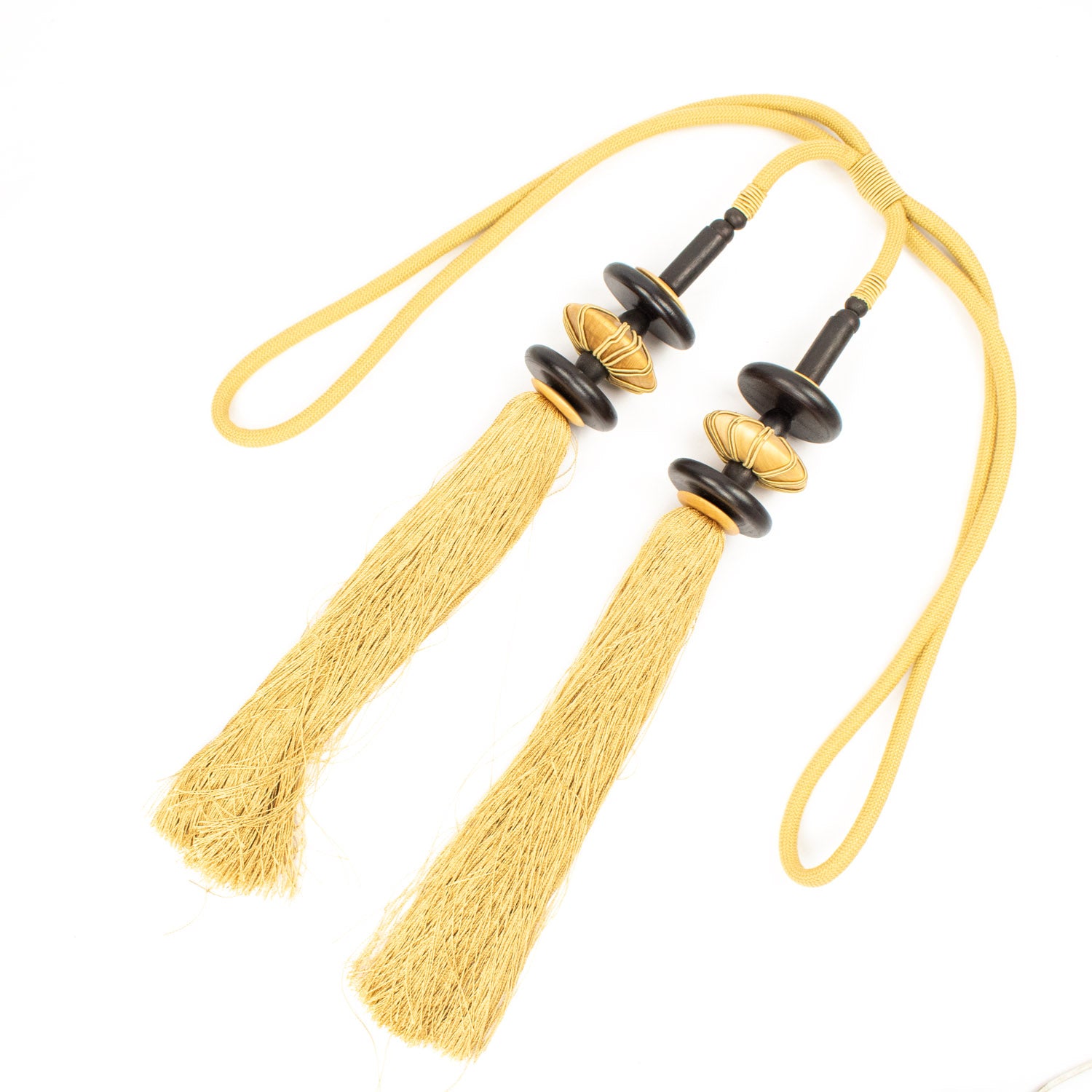 Extra Long Wood Curtain Tassel Tie Back - Design 88