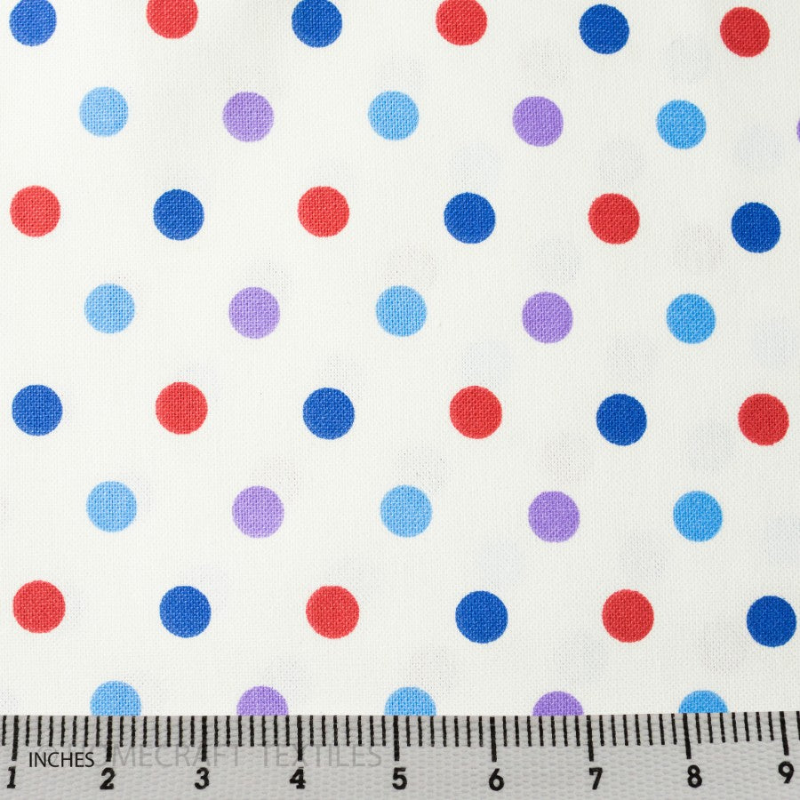 Dotted Printed Cotton Canvass by Homecraft Textiles - Haberdashery Shop Australia