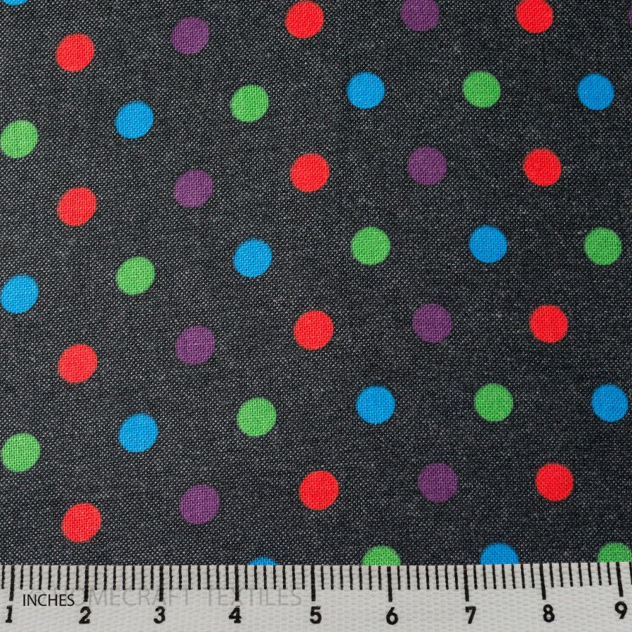 Dotted Printed Cotton Canvass by Homecraft Textiles - Haberdashery Shop Australia