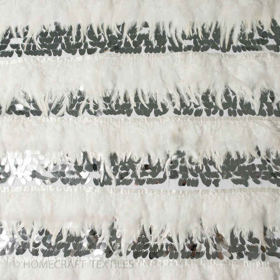 Feather Sequin Lace