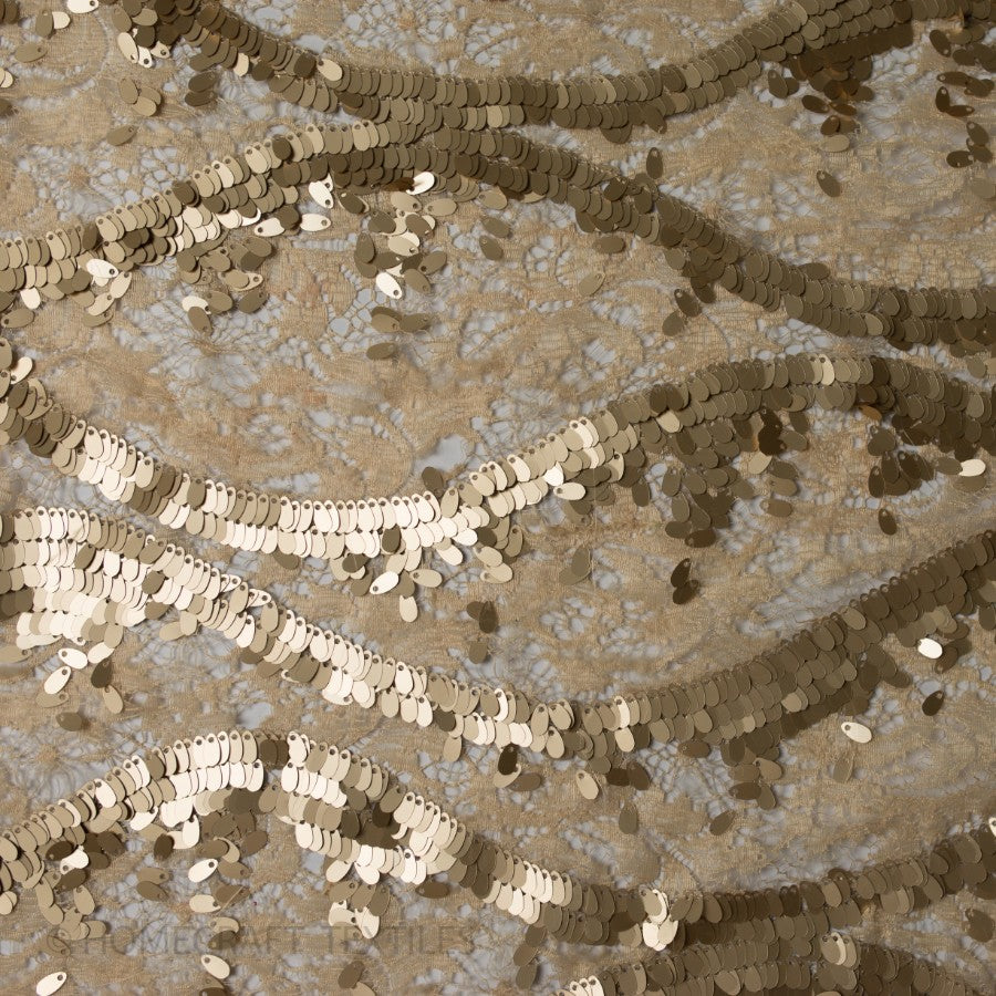 Sequin Raschel Lace