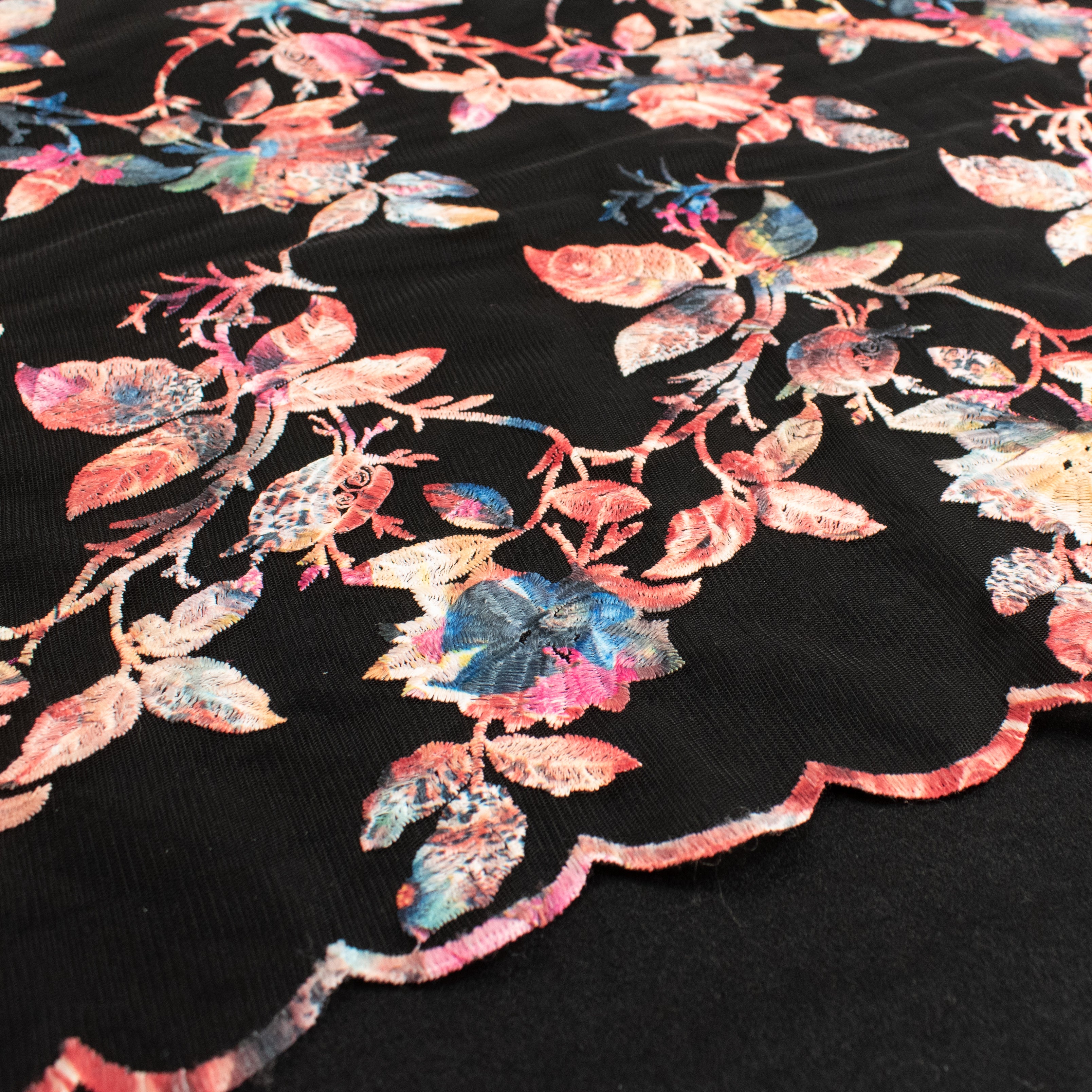 Embroidered Multi Colour Laces