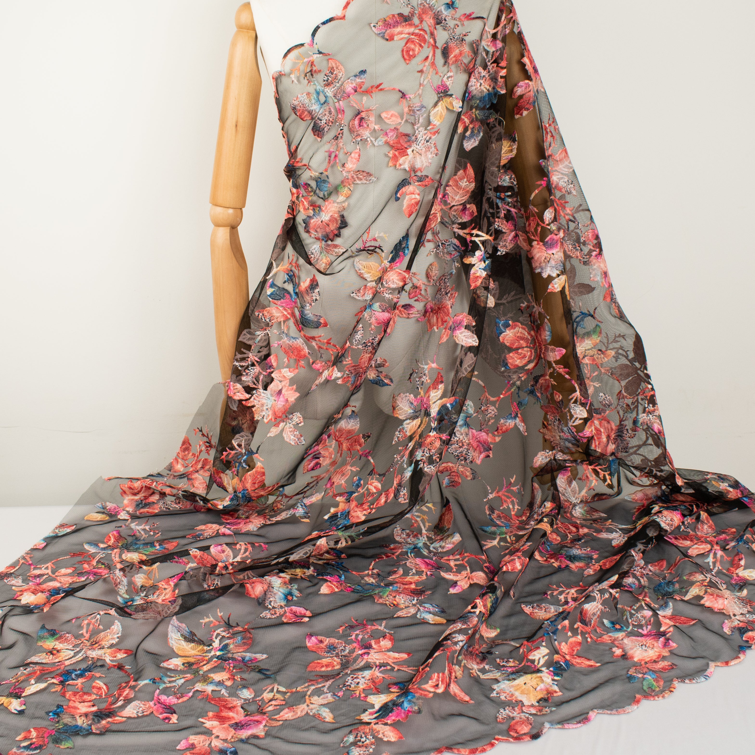 Embroidered Multi Colour Laces