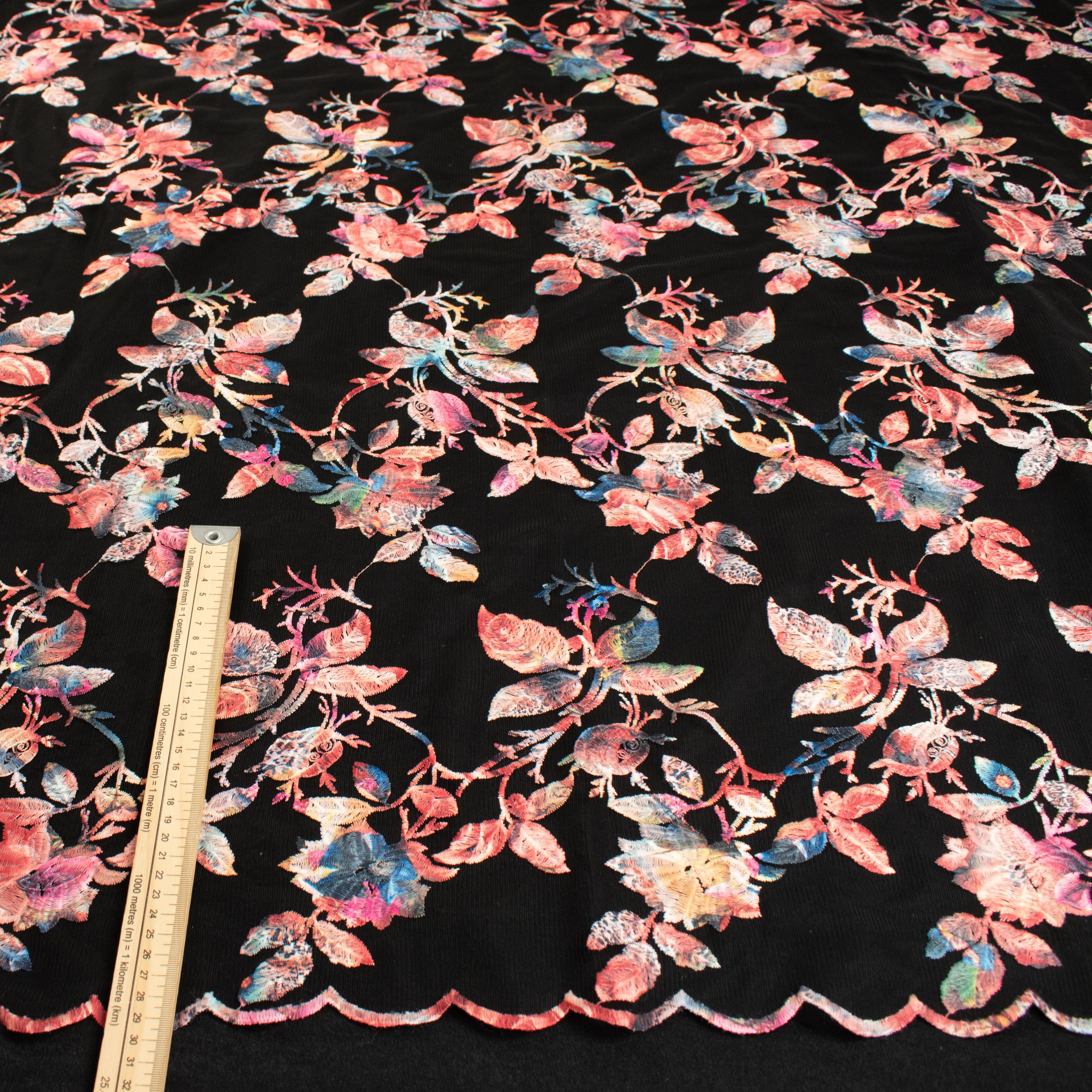 Embroidered Multi Colour Laces