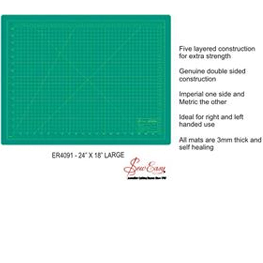 Large Double-Sided Cutting Mat for Curtain Material by Homecraft Textiles Perth