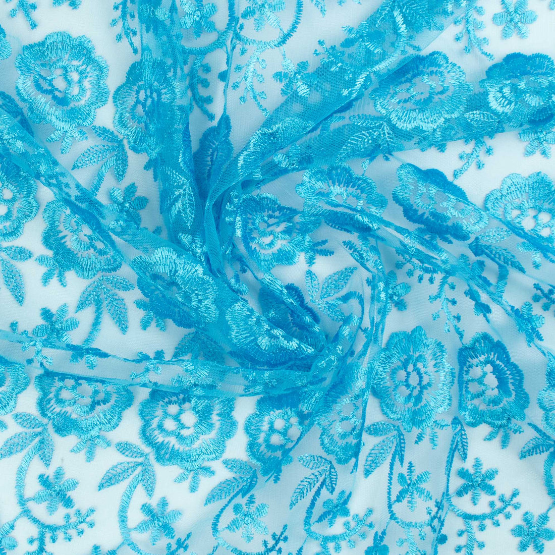 Embroidered Lace BF-2678 Blue