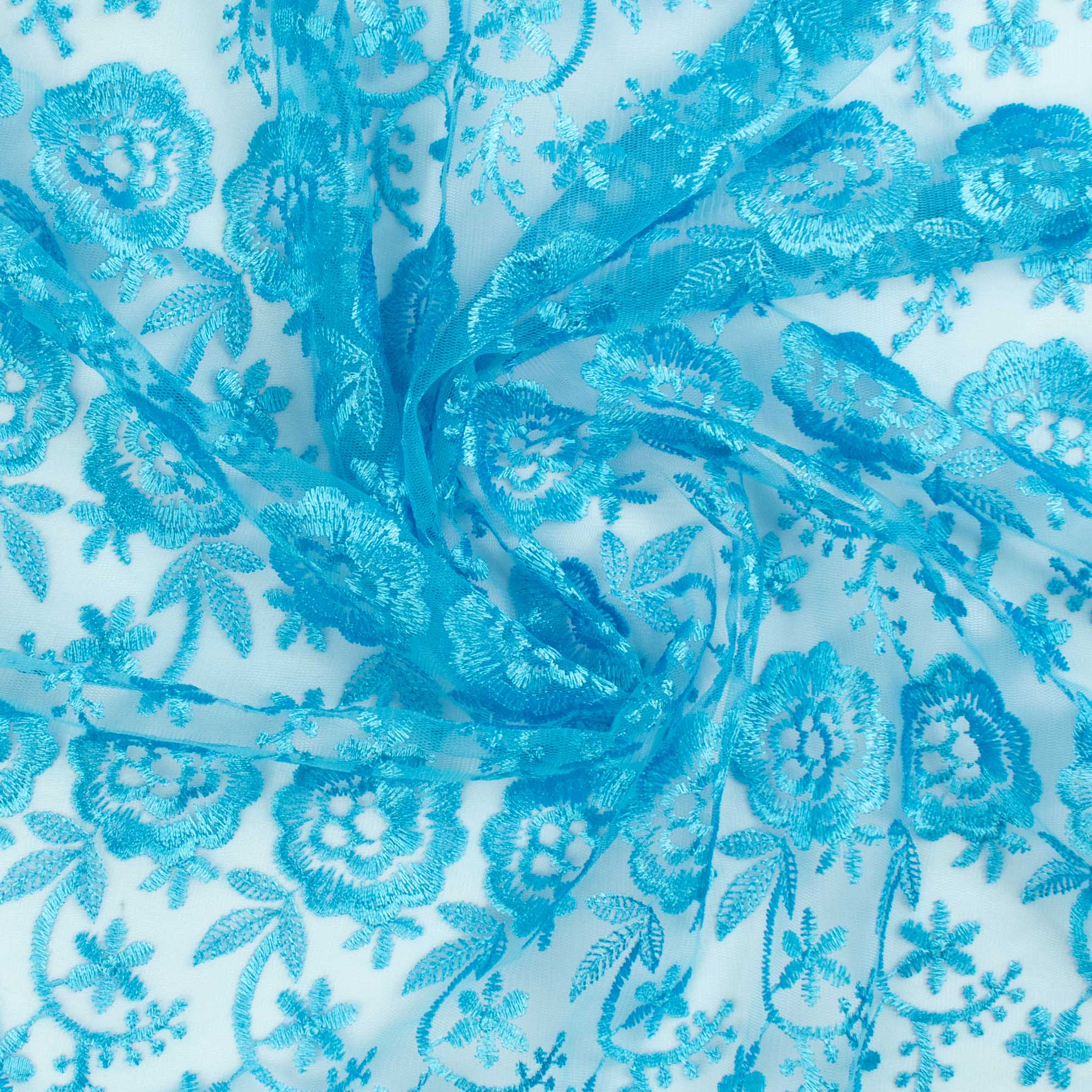 Embroidered Lace BF-2678 Blue