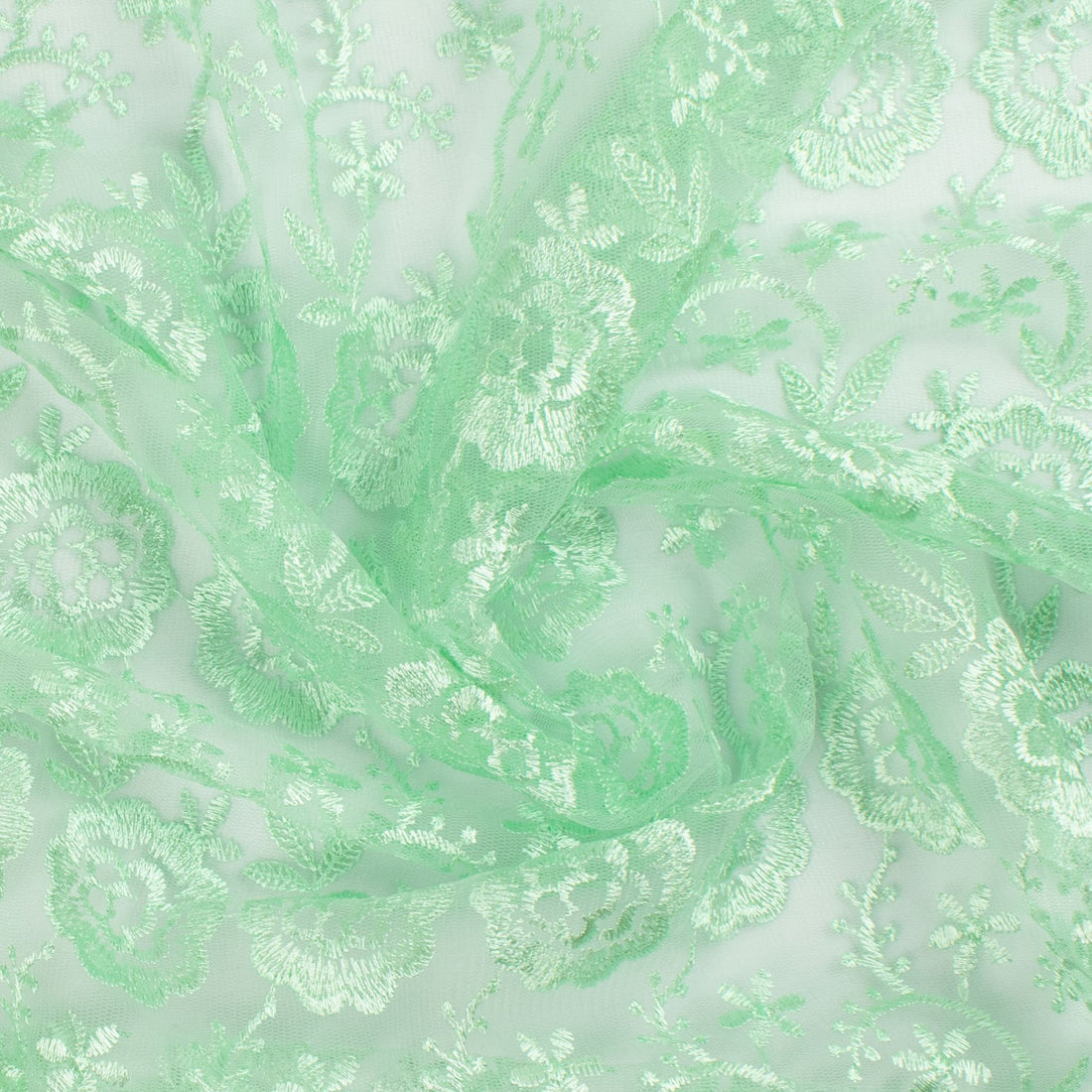 Embroidered Lace BF-2681 Spear Mint