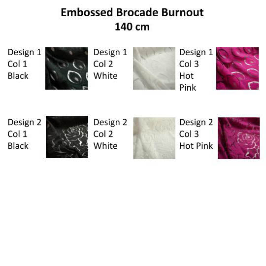 Embossed Brocade Burnout