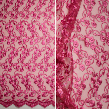 Embroidered Lace BF-2279 Dark Pink