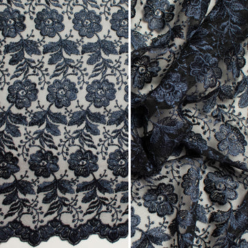 Embroidered Lace BF-02070T Navy