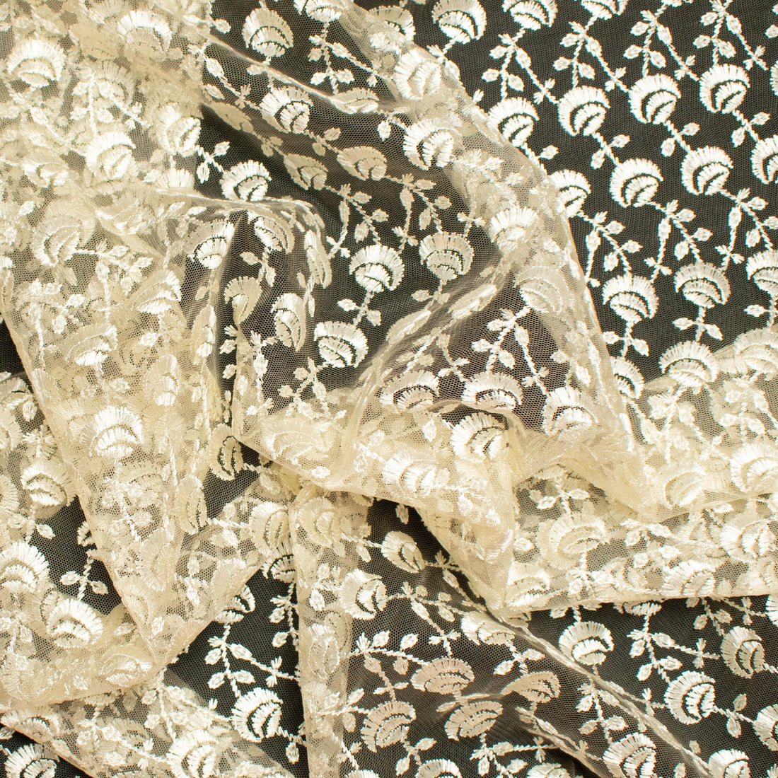 Embroidered Lace BF-15681A1 Ivory