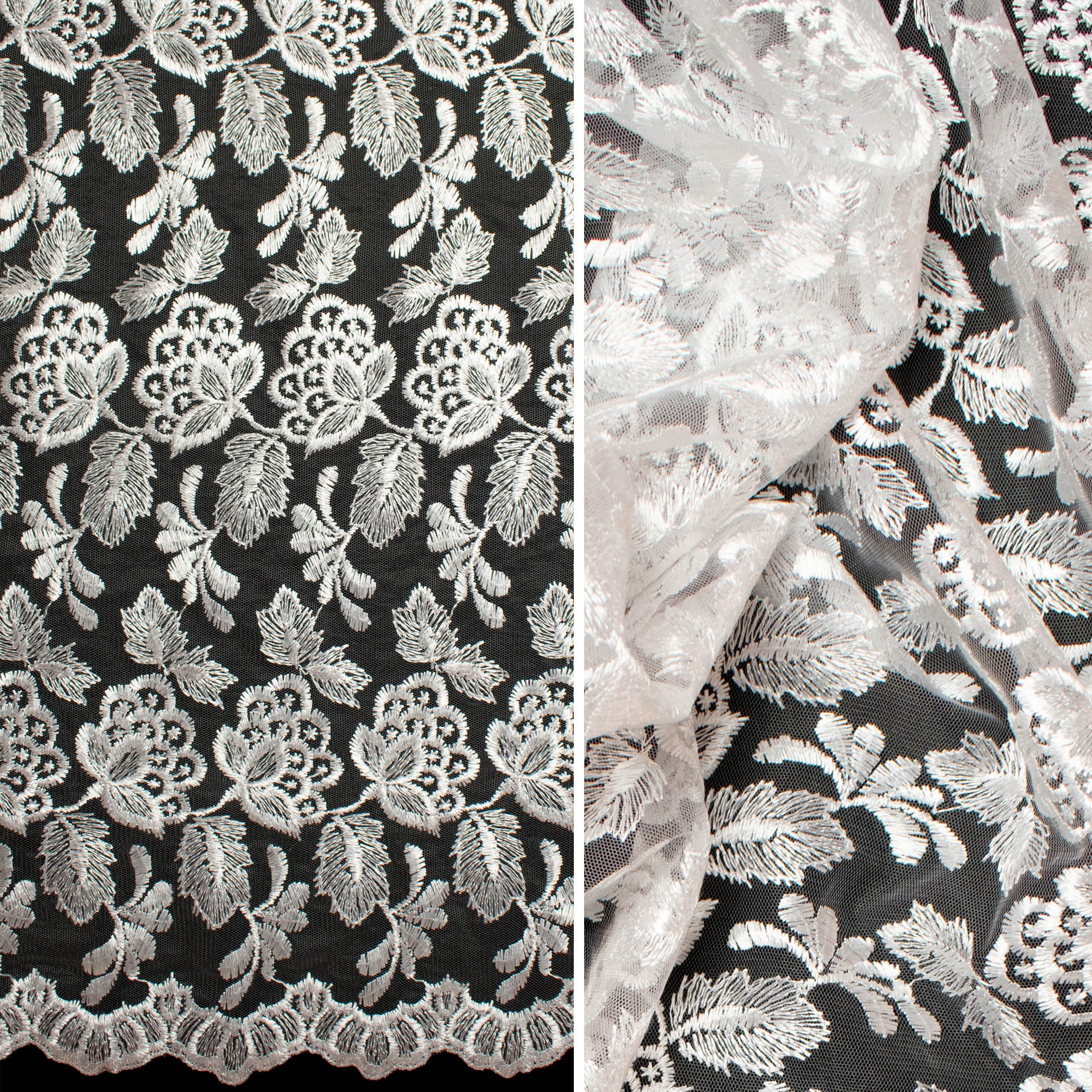 Embroidered Lace BF-44181G2 White