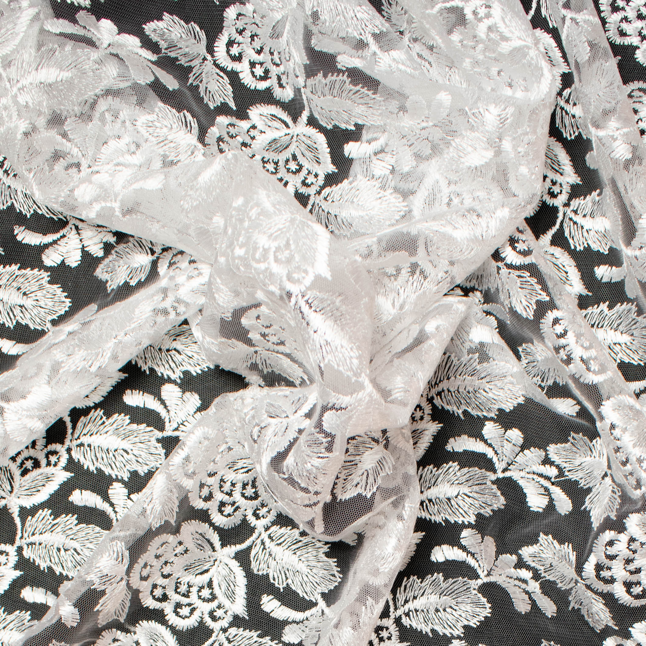 Embroidered Lace BF-44181G2 White