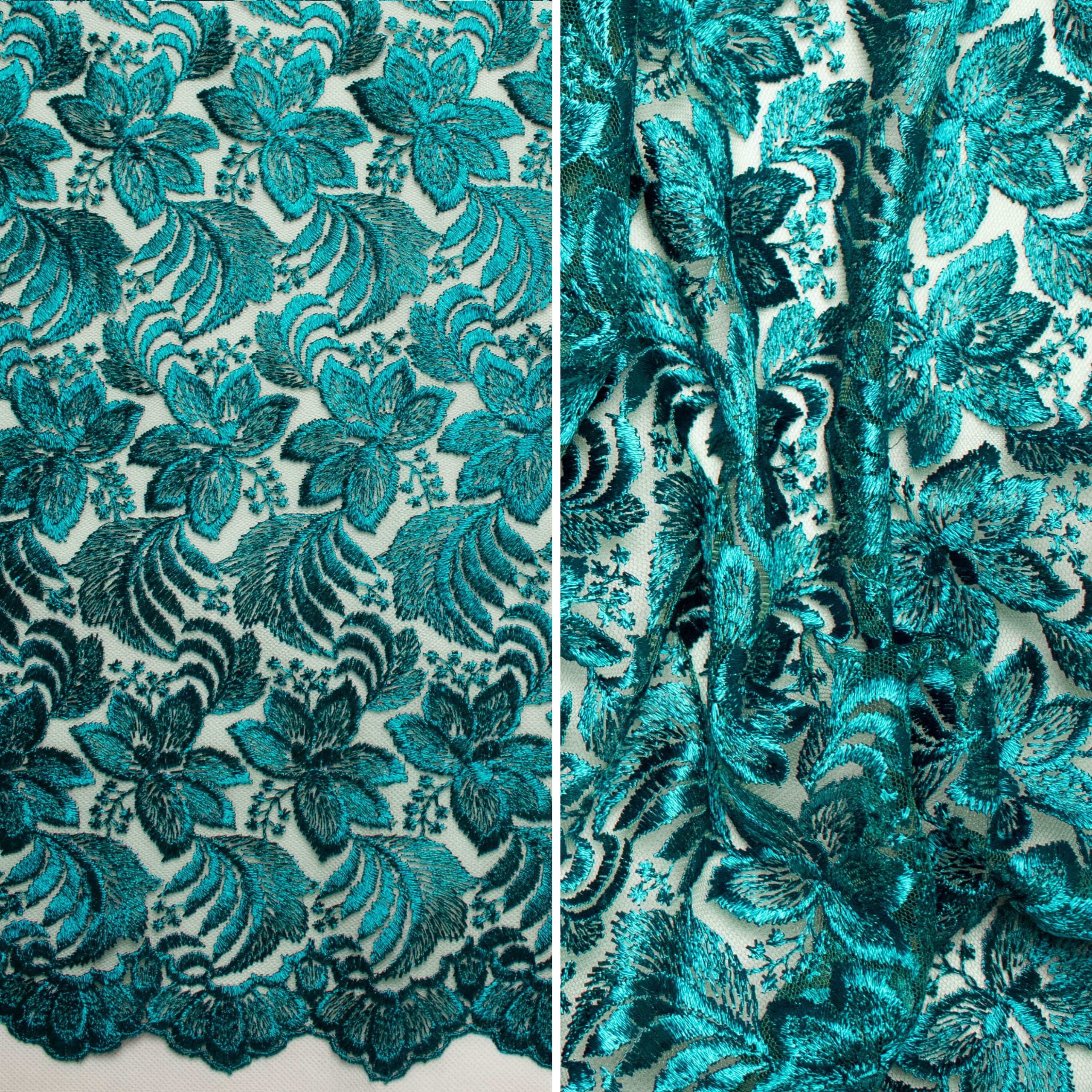 Embroidered Lace BF-61200 Apple Green