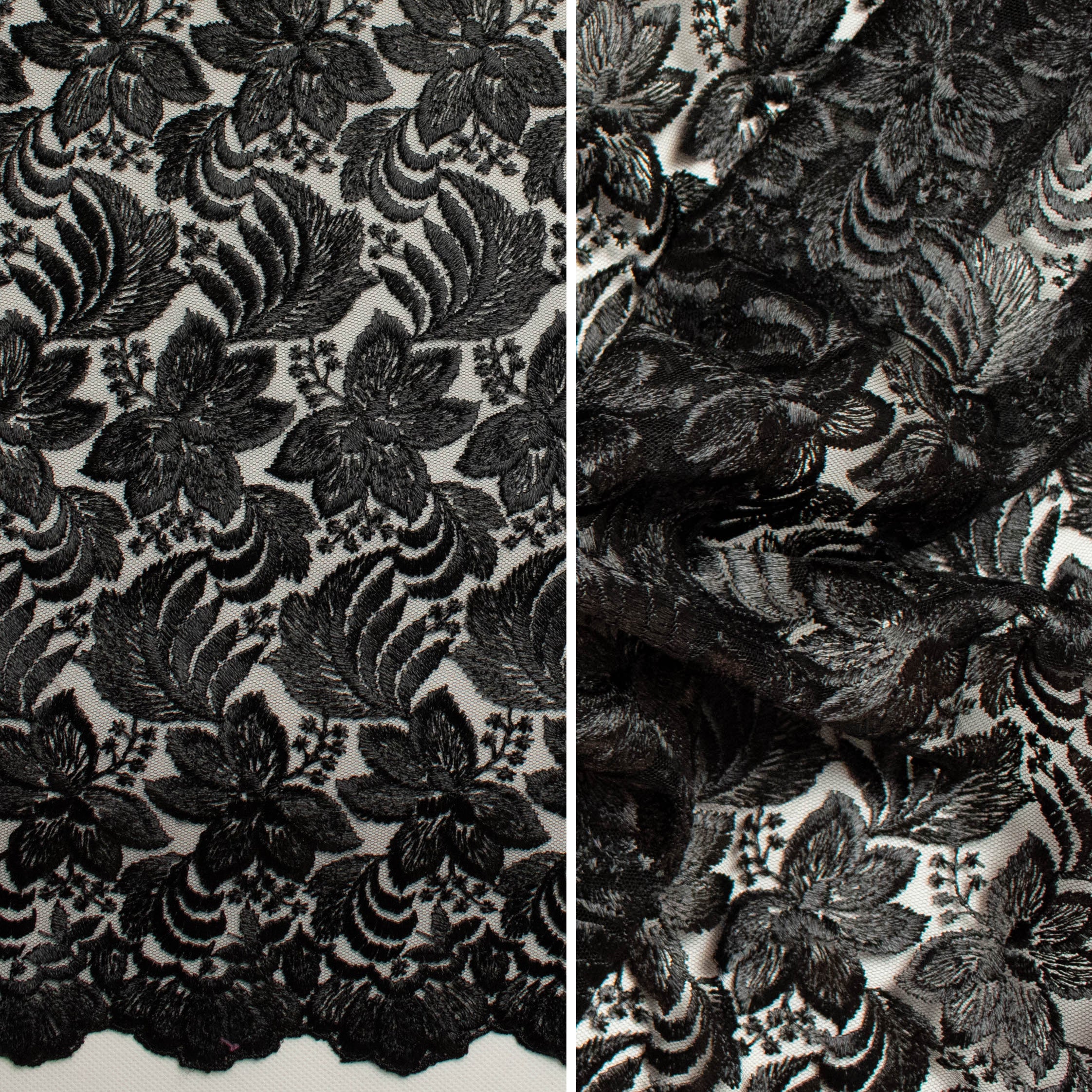 Embroidered Lace BF-61200 Black