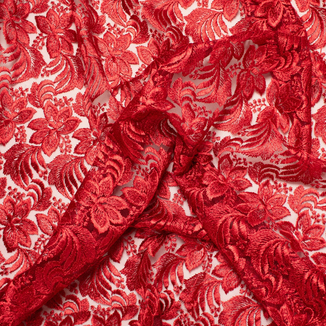 Embroidered Lace BF-61200 Chilli