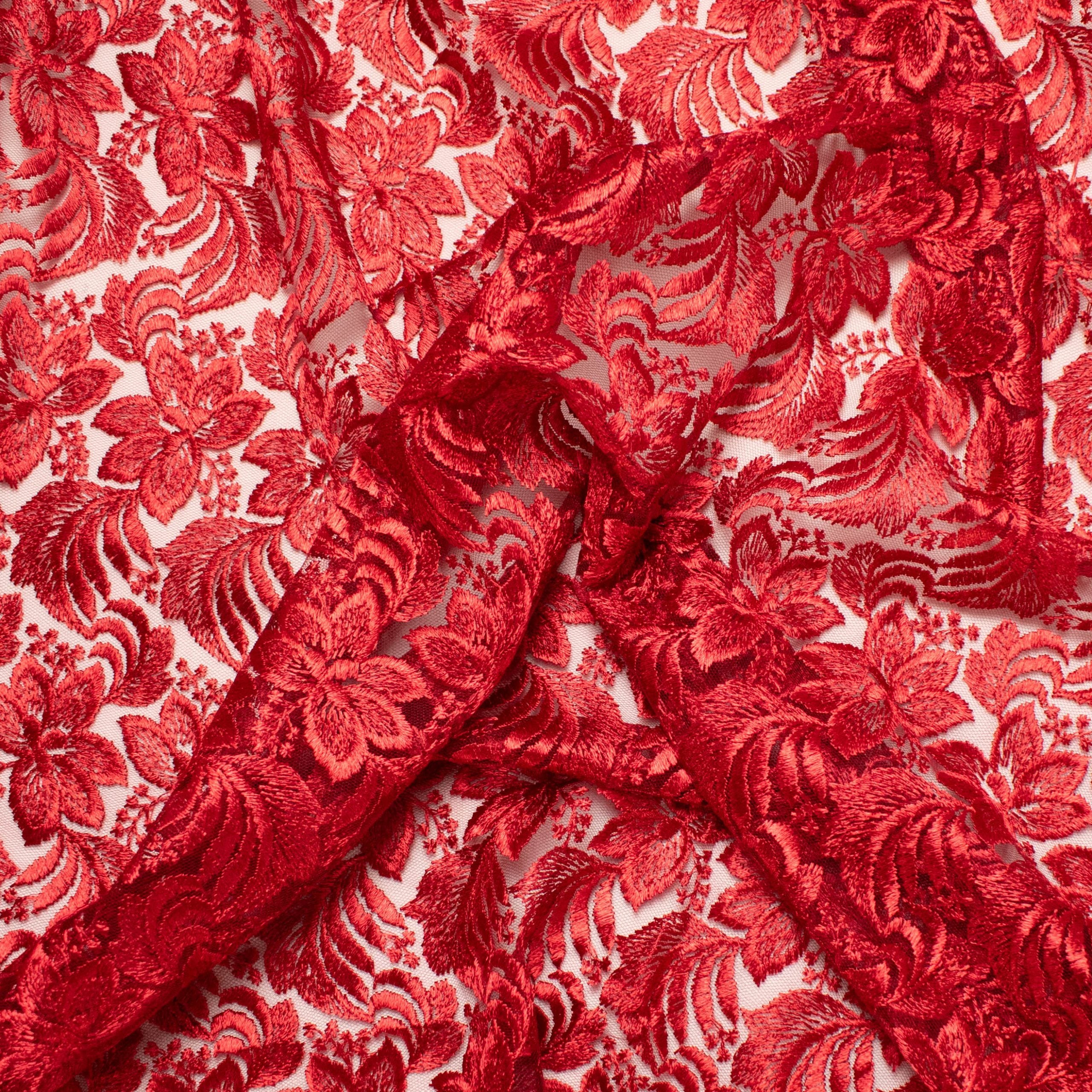 Embroidered Lace BF-61200 Chilli