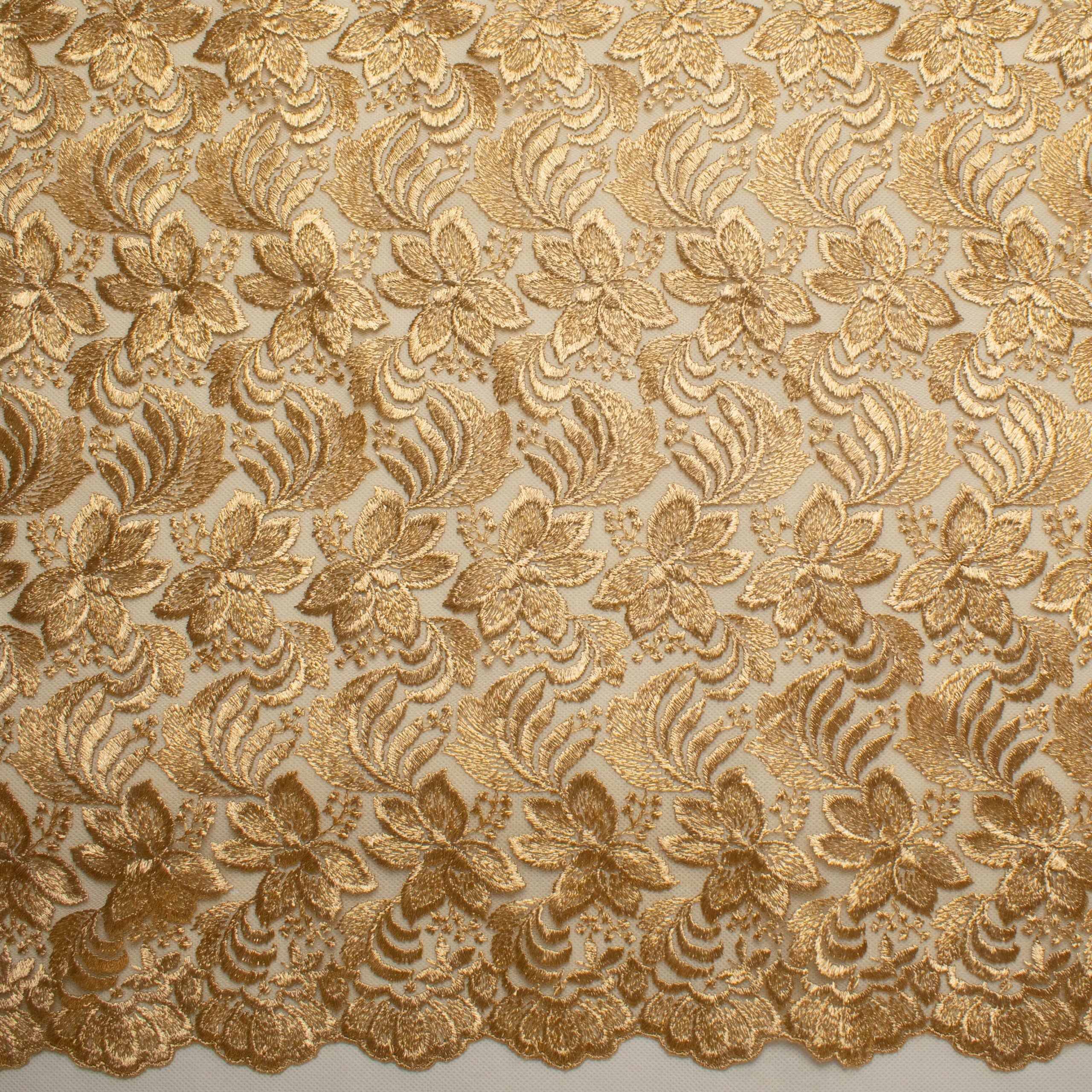 Embroidered Lace BF-61200 Dark Gold