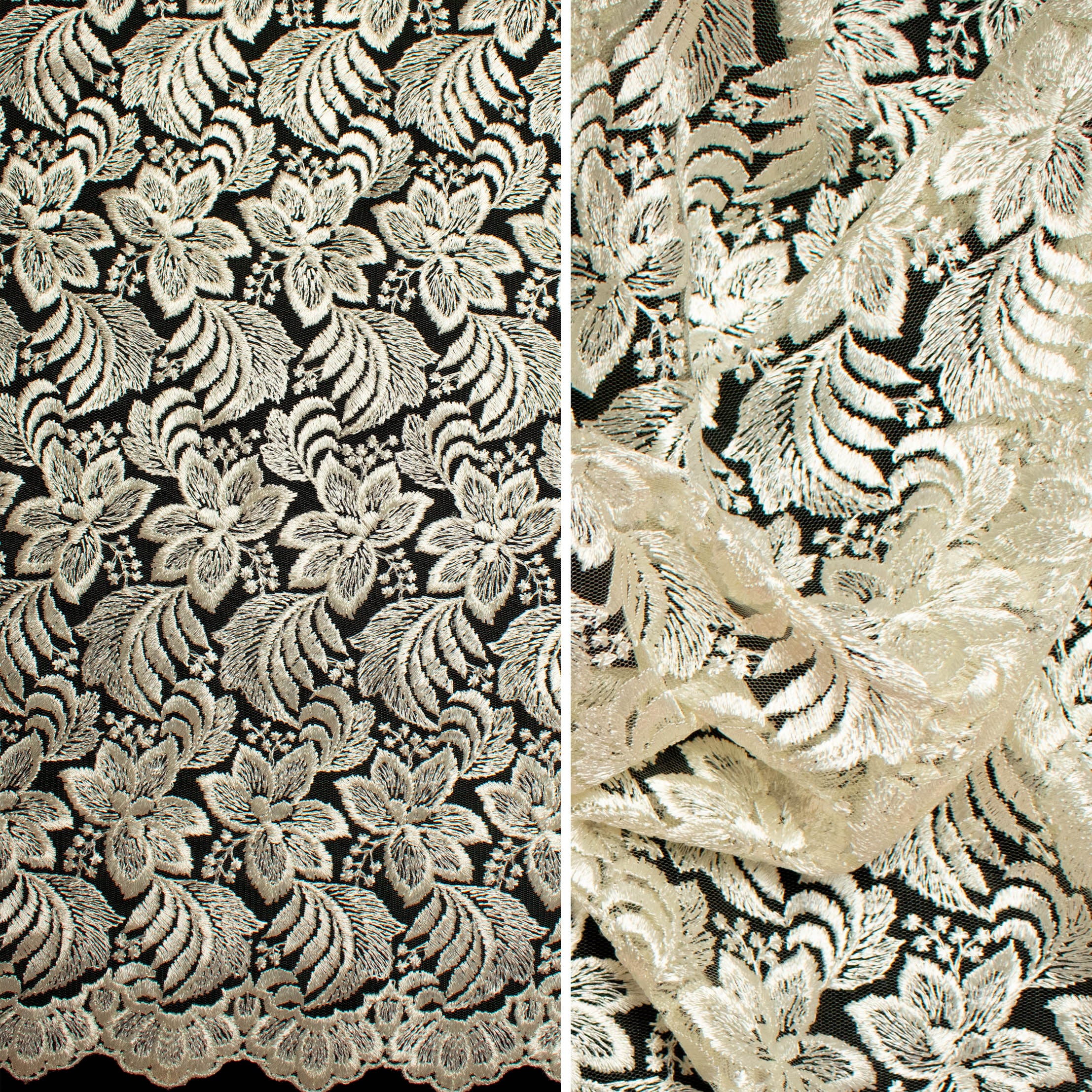 Embroidered Lace BF-61200 Ivory