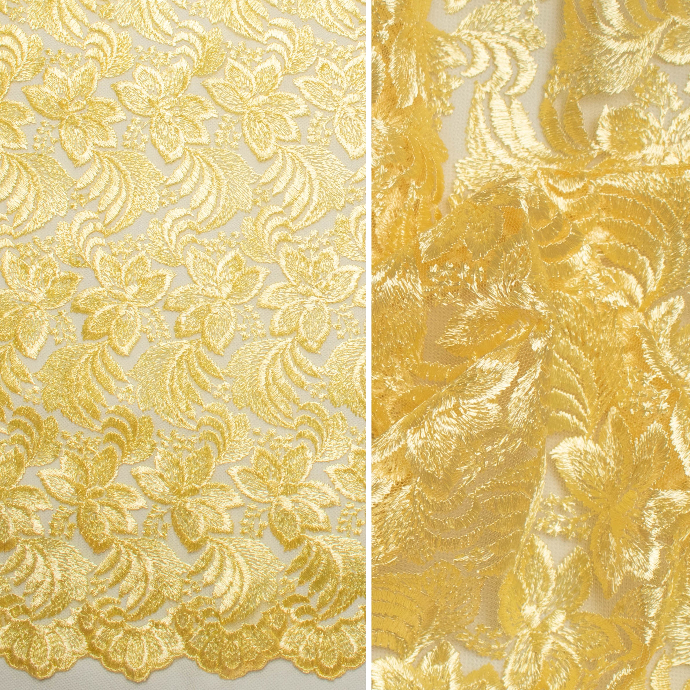 Embroidered Lace BF-61200 Lemon