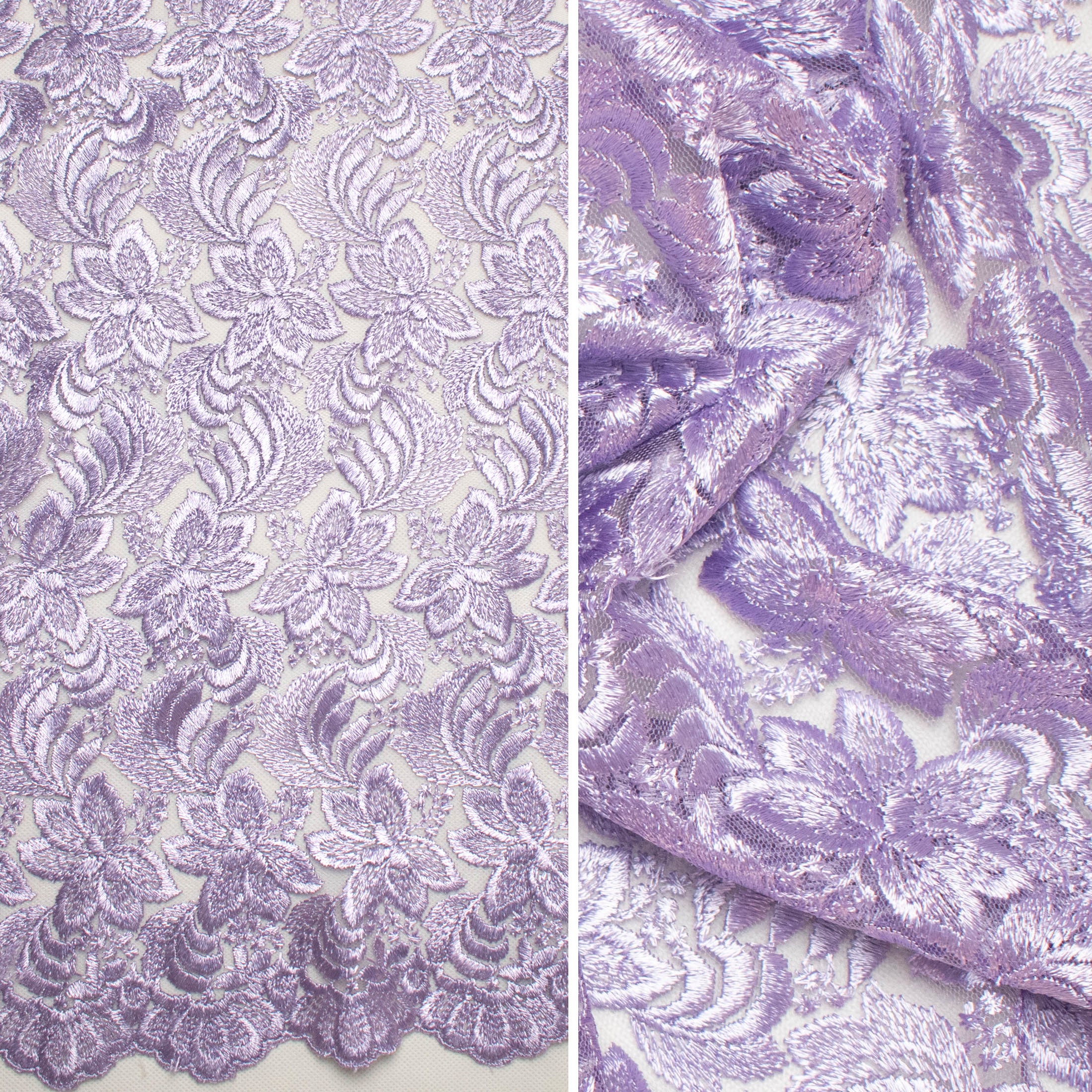 Embroidered Lace BF-61200 Mauve