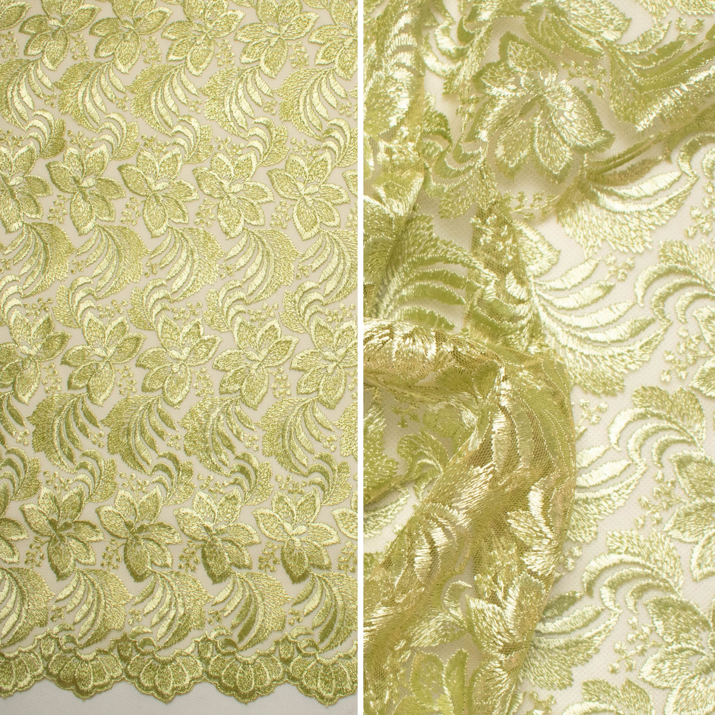 Embroidered Lace BF-61200 Moss