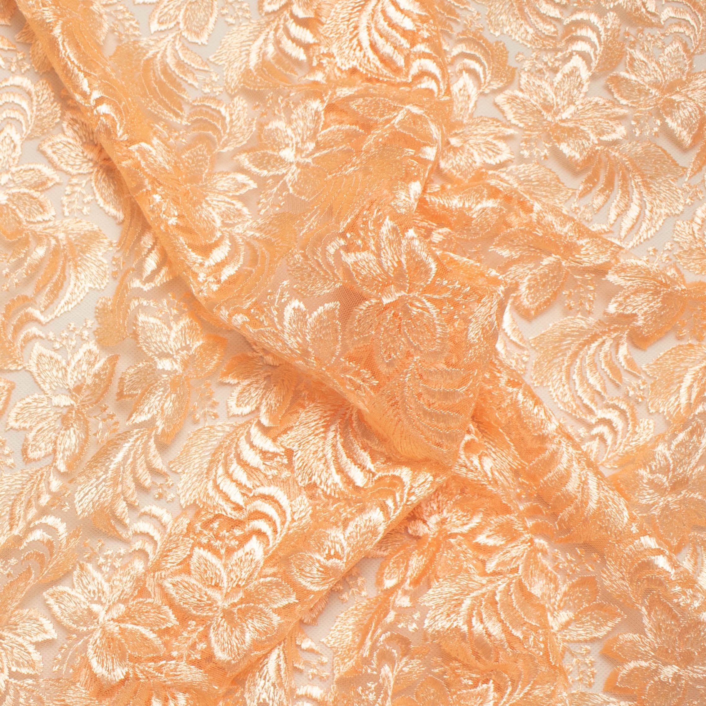 Embroidered Lace BF-61200 Peach