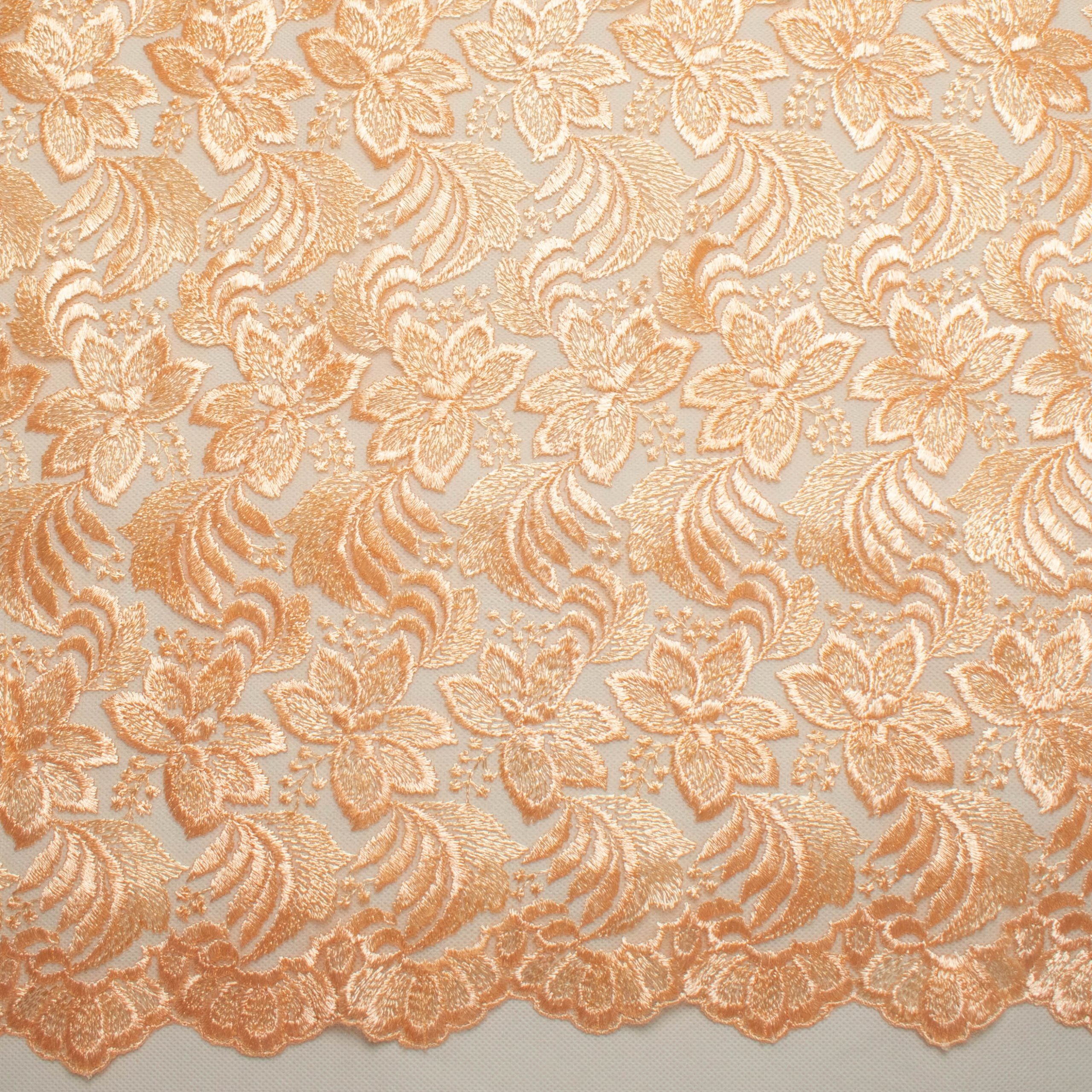 Embroidered Lace BF-61200 Peach