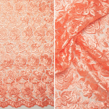 Embroidered Lace BF-62233 Dark Peach