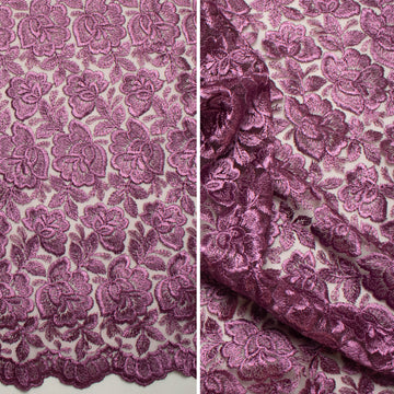 Embroidered Lace BF-62233 Grape