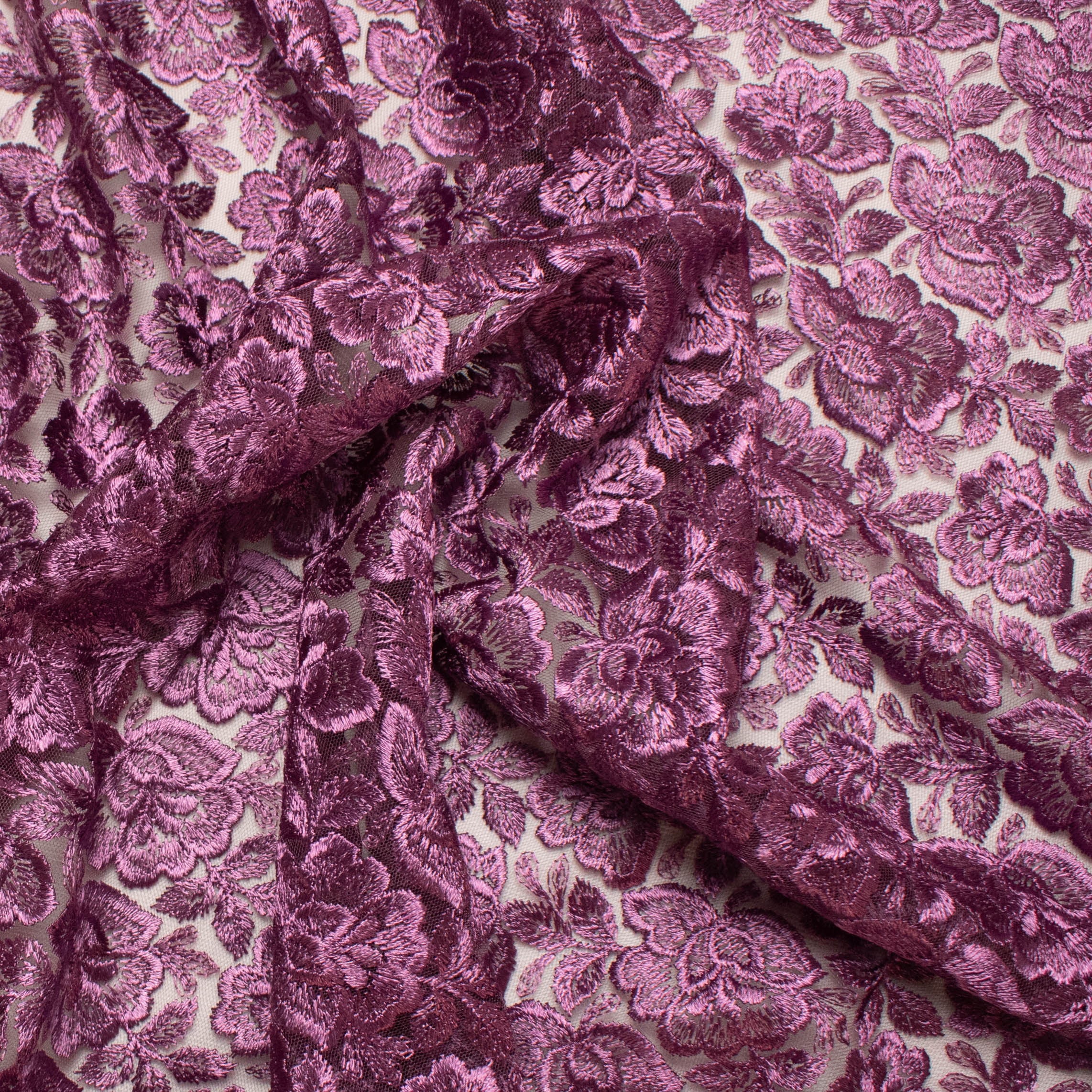 Embroidered Lace BF-62233 Grape