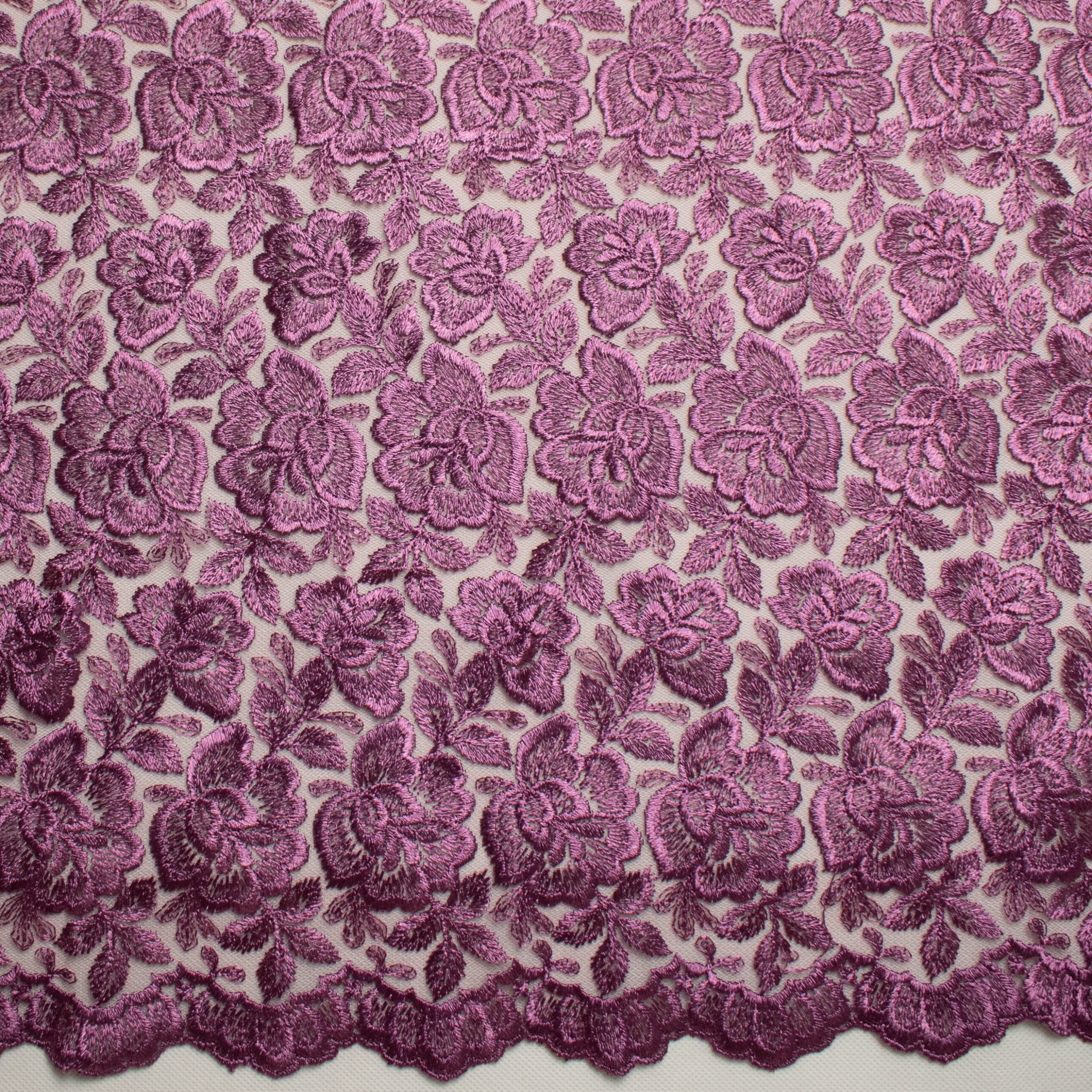 Embroidered Lace BF-62233 Grape