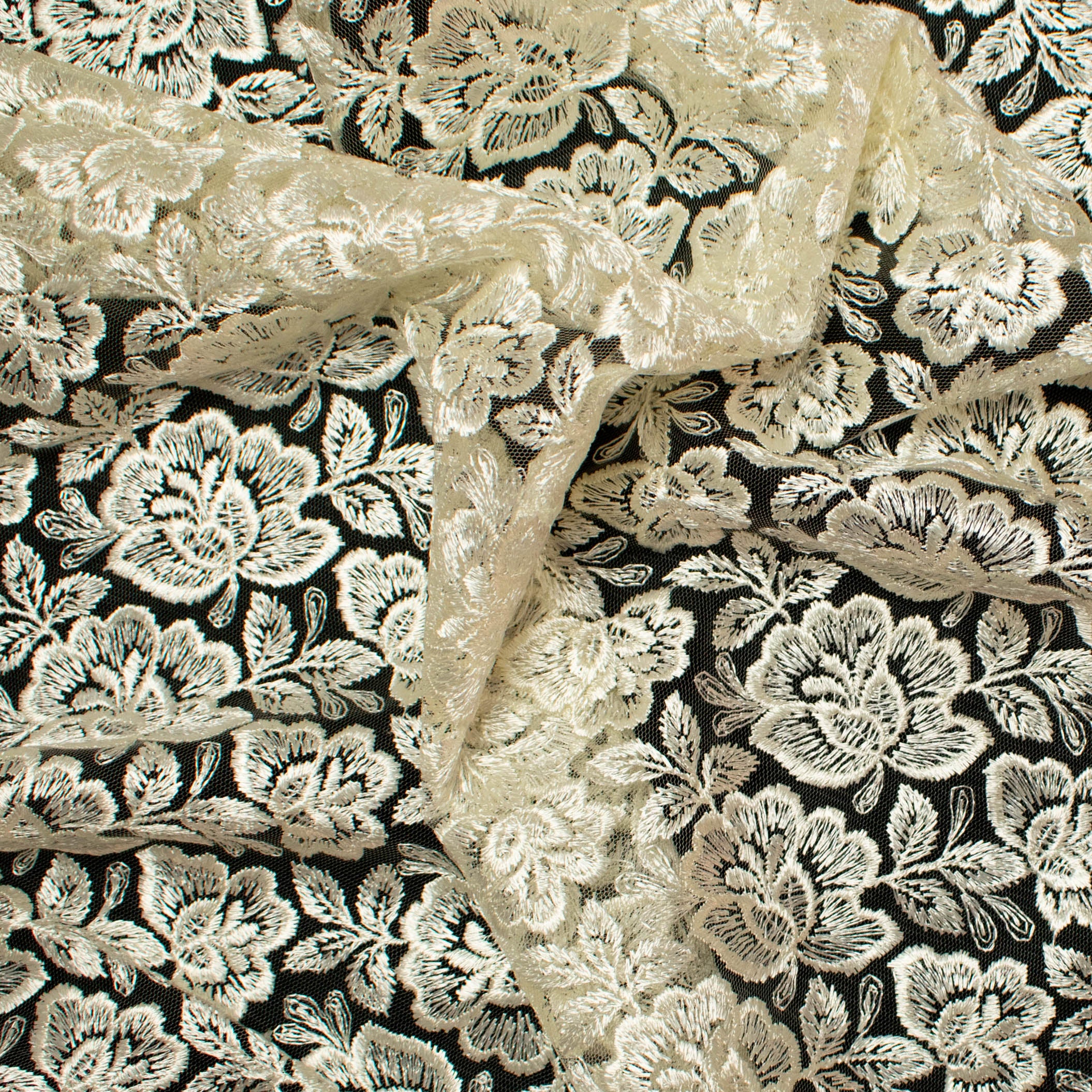 Embroidered Lace BF- 62233 Ivory