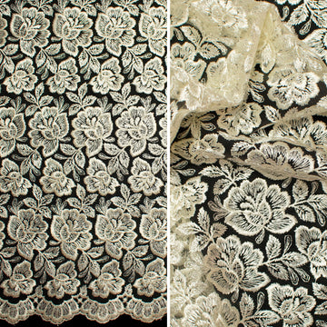 Embroidered Lace BF- 62233 Ivory