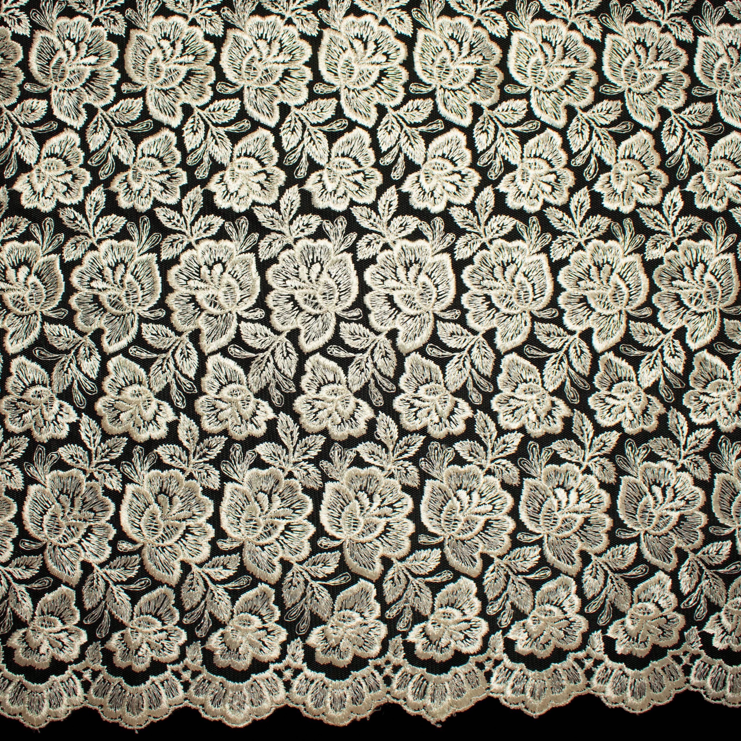 Embroidered Lace BF- 62233 Ivory