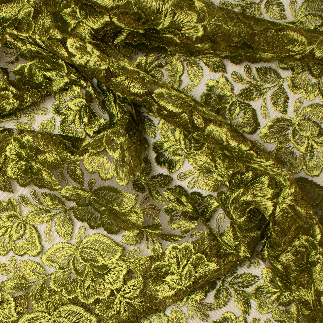 Embroidered Lace BF-62233 Light Mehendi