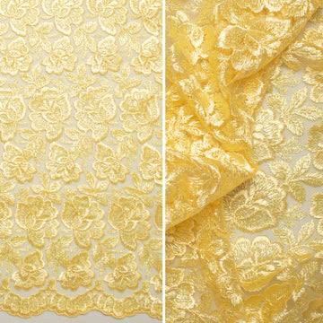 Embroidered Lace BF-62233 Lemon